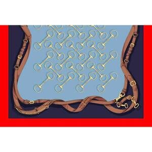 NEW LAZYJACK PRESS women's off to the races scarf in blue